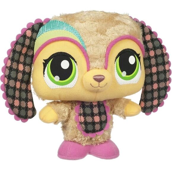 Littlest Pet Shop LPSO Pets Plush Dog 4 2009 Plush Puppy!! - Picture 1 of 4